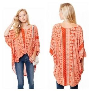 Show Me Your Mumu Shook Tunic Orange Paisley Small